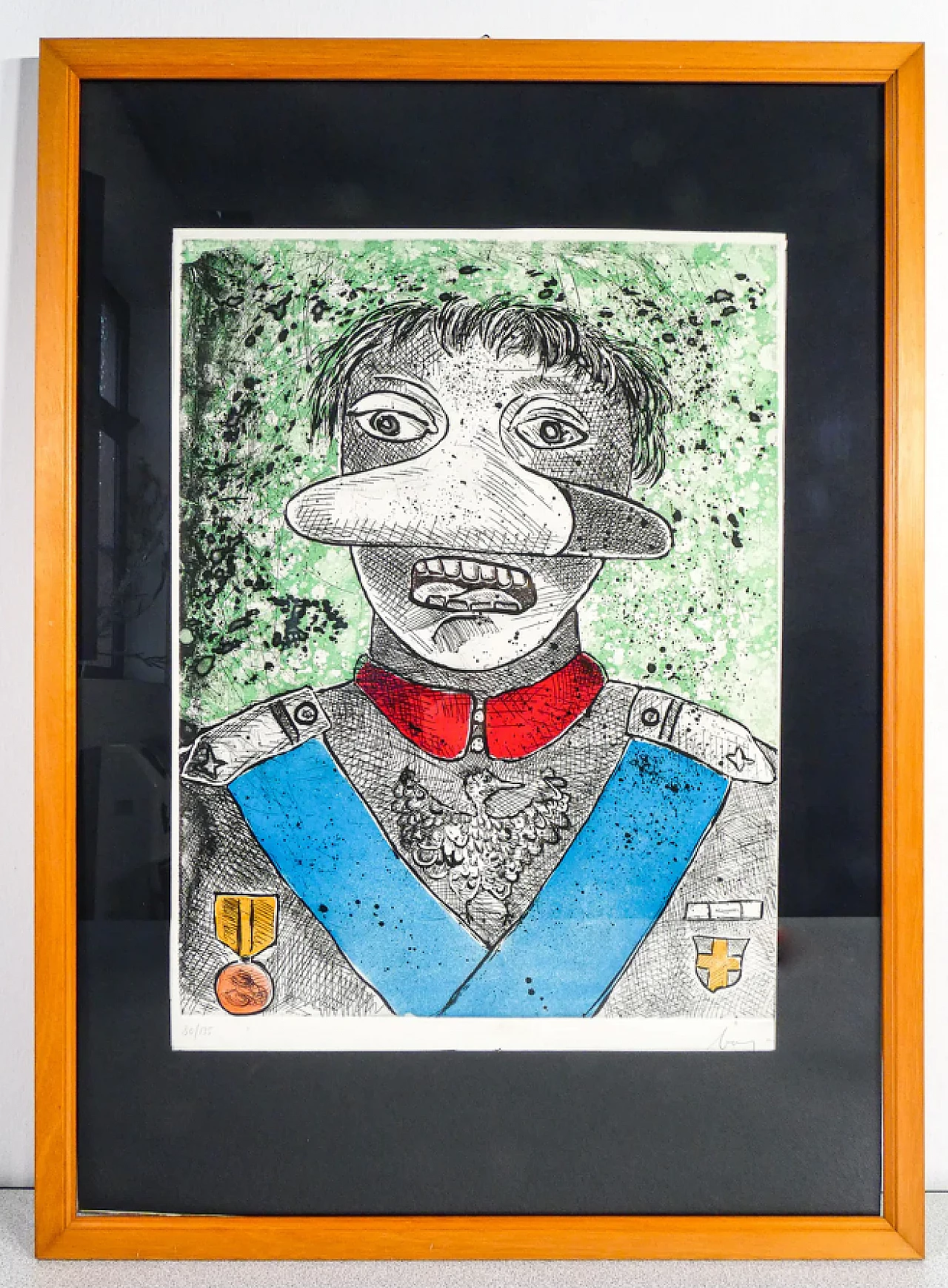 General by Enrico BAJ, etching, 1970s 2