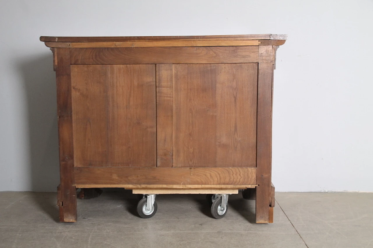 Louis Philippe solid walnut and briar-root Capuchin sideboard, 19th century 6