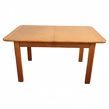 Swedish oak extendable table, 1970s