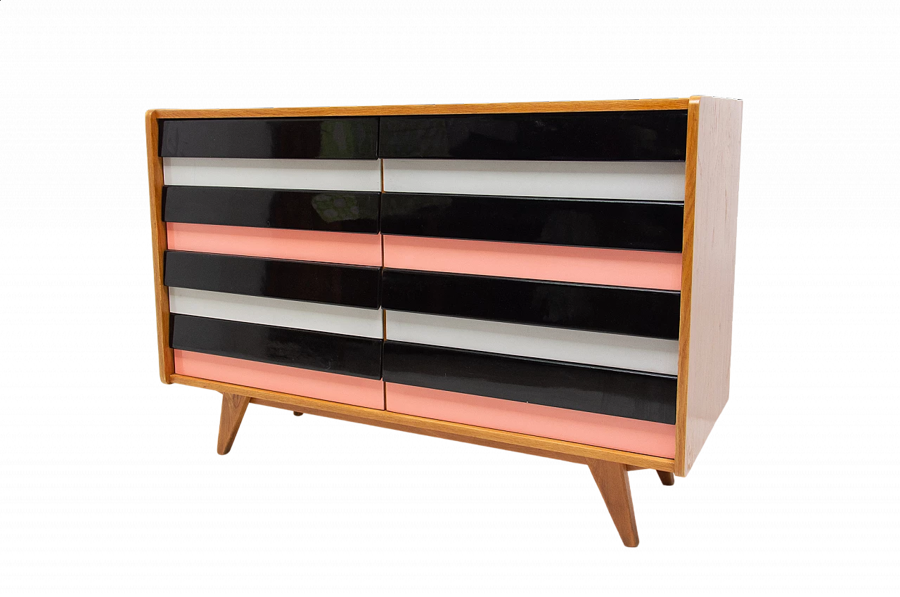 Multicolor U-453 chest of drawers by Jiri Jiroutek for Interier Praha, 1960s 10
