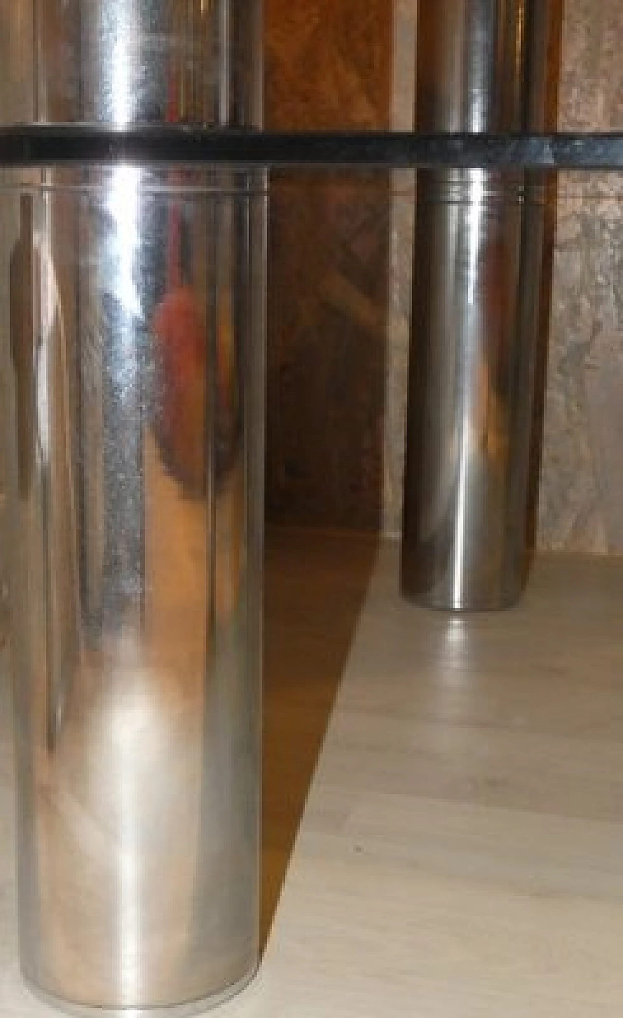 Tavolino Marcuso in cristallo e acciaio di Marco Zanuso per Zanotta, anni '60 10