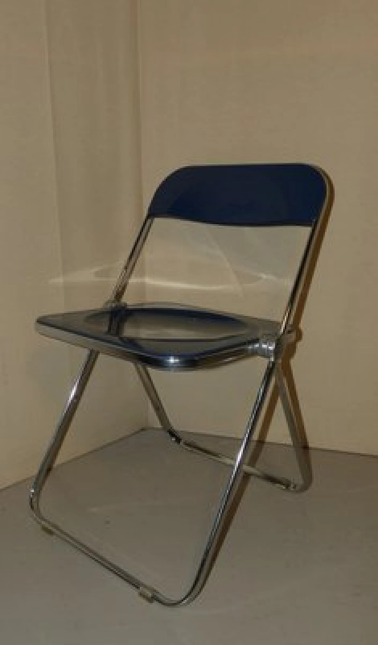 Blue Plia chair by Giancarlo Piretti for Anonima Castelli, 1960s 2