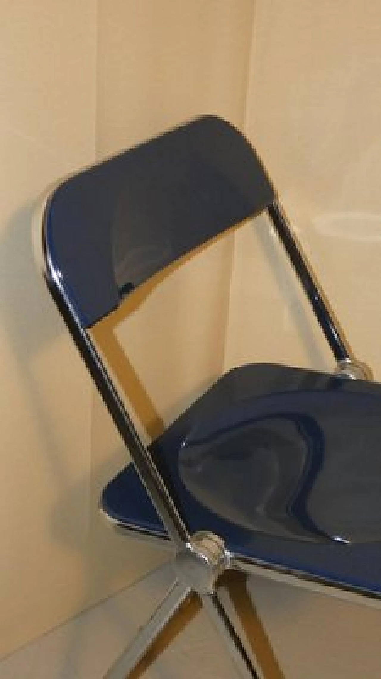 Blue Plia chair by Giancarlo Piretti for Anonima Castelli, 1960s 4