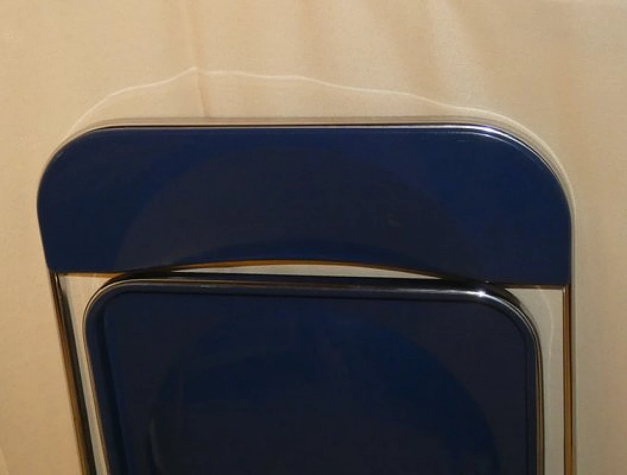 Blue Plia chair by Giancarlo Piretti for Anonima Castelli, 1960s 14