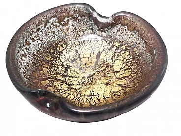 Posacenere Porpora in vetro di Murano viola di Ercole Barovier, anni '50