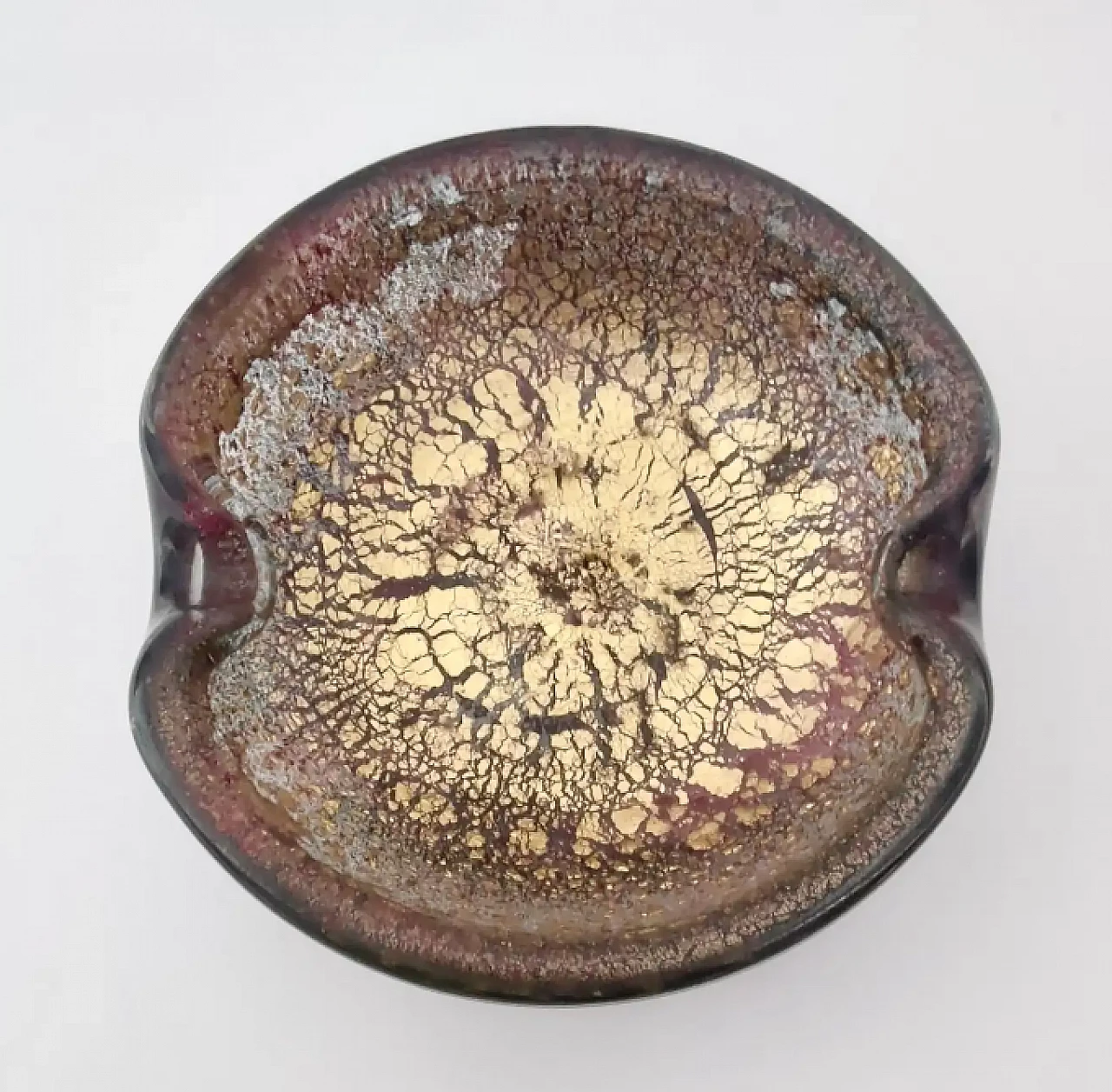 Purple Murano glass ashtray by Ercole Barovier, 1950s 3