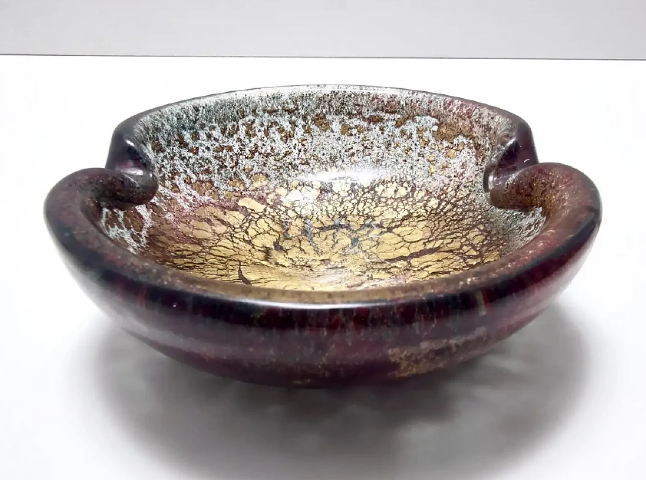 Purple Murano glass ashtray by Ercole Barovier, 1950s 5