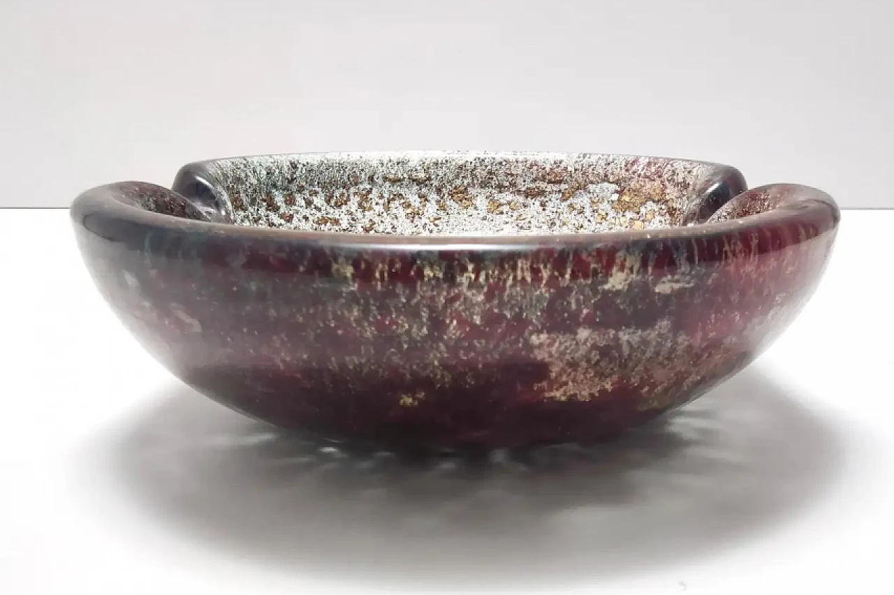 Purple Murano glass ashtray by Ercole Barovier, 1950s 6