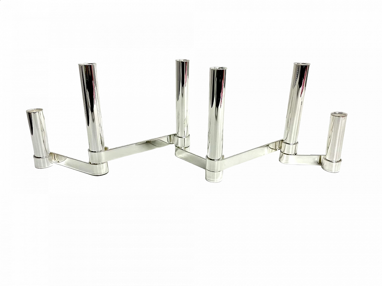 Metal candelabra by Gio Ponti for Lino Sabattini, 1950s 6