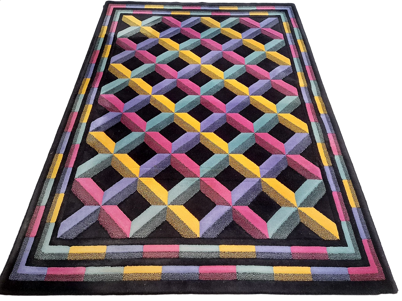 Tappeto Optic di Missoni per T&J Vestor, anni '80 10