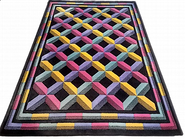 Optic rug by Missoni for T&J Vestor, 1980s