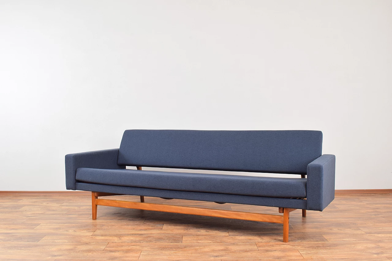 Solid teak-stained beechwood dormeuse by Karl-Erik Ekselius for JOC Vetlanda, 1960s 3