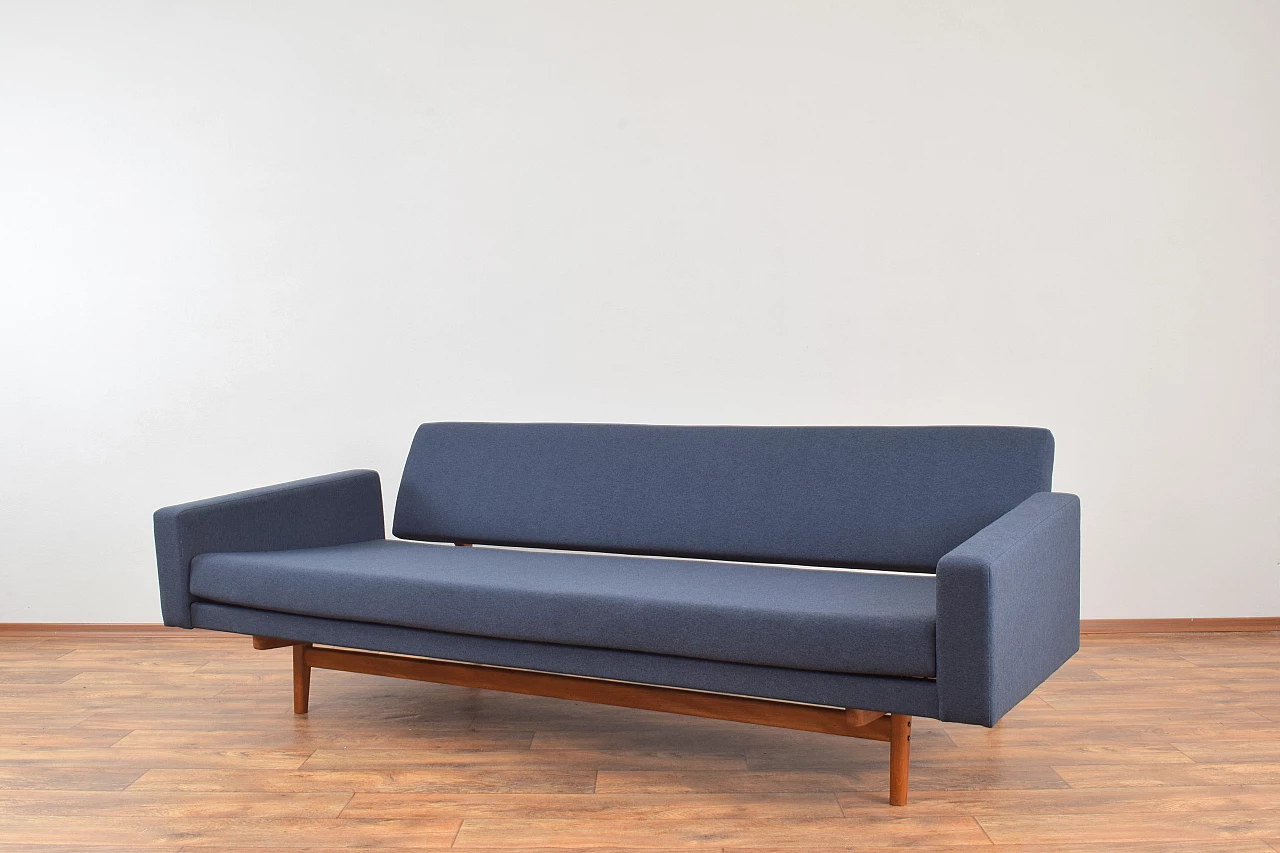 Solid teak-stained beechwood dormeuse by Karl-Erik Ekselius for JOC Vetlanda, 1960s 5