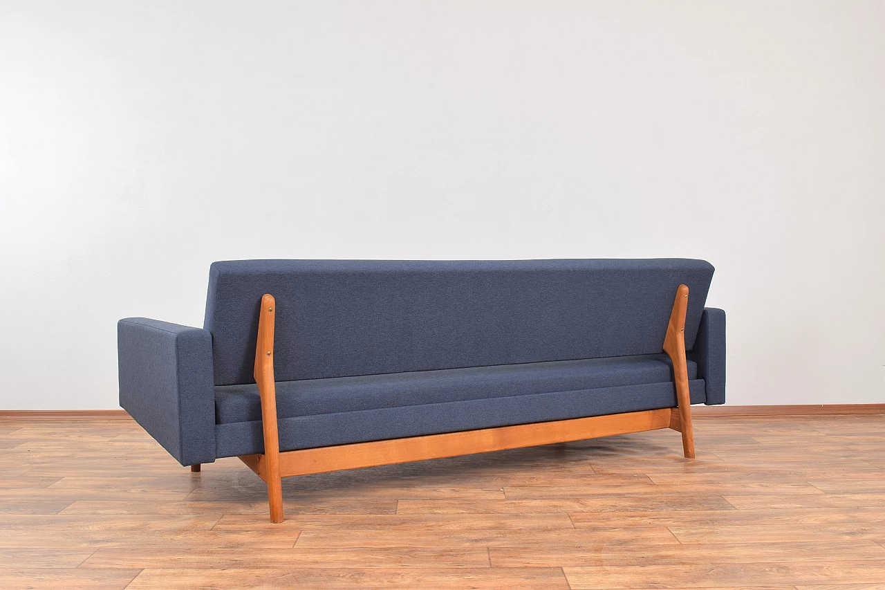 Solid teak-stained beechwood dormeuse by Karl-Erik Ekselius for JOC Vetlanda, 1960s 9