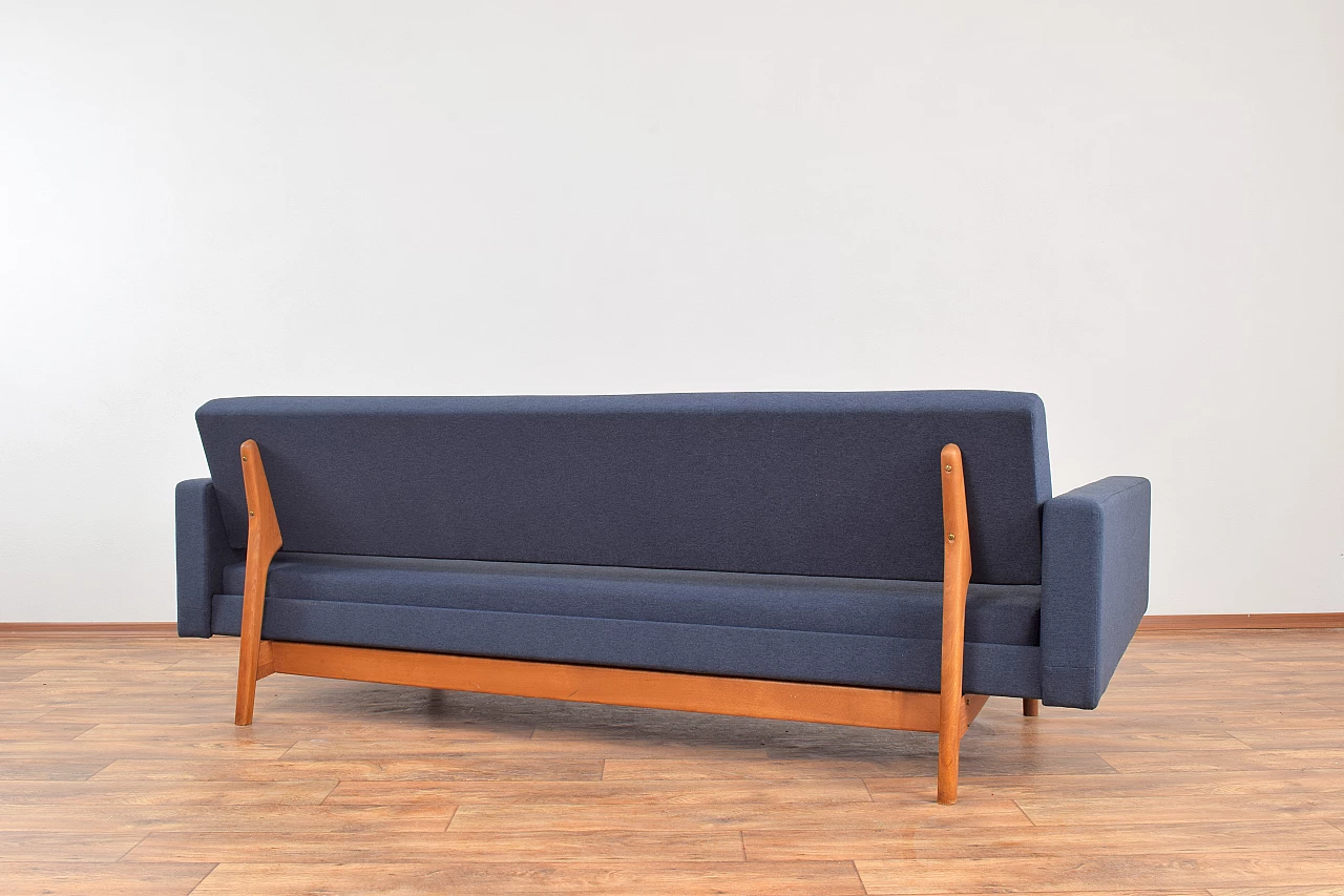 Solid teak-stained beechwood dormeuse by Karl-Erik Ekselius for JOC Vetlanda, 1960s 10