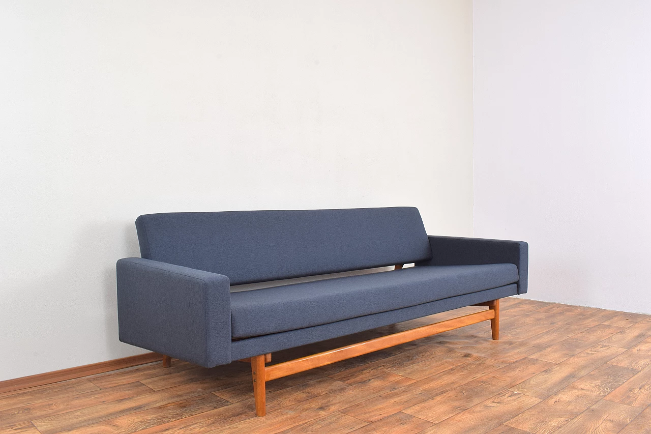 Solid teak-stained beechwood dormeuse by Karl-Erik Ekselius for JOC Vetlanda, 1960s 11