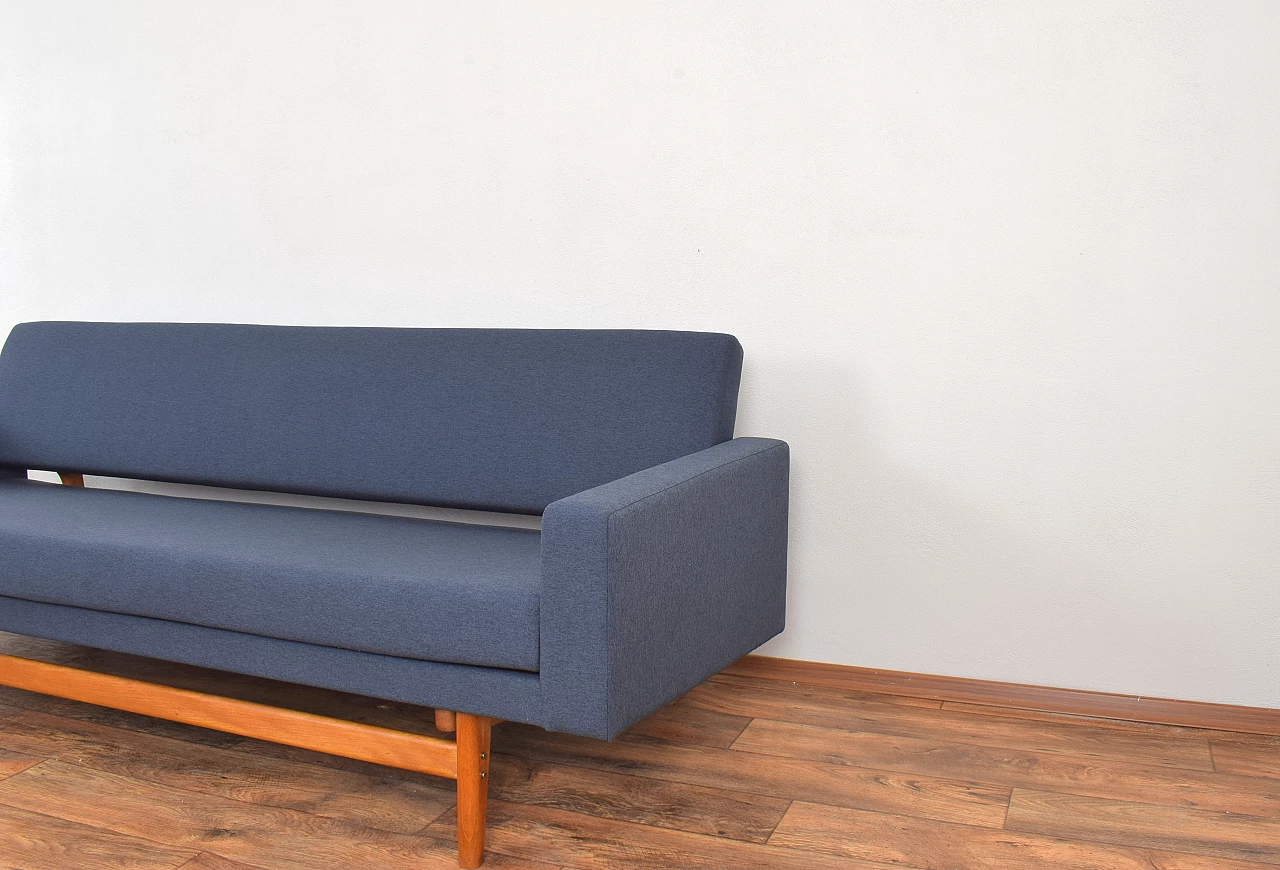 Solid teak-stained beechwood dormeuse by Karl-Erik Ekselius for JOC Vetlanda, 1960s 12