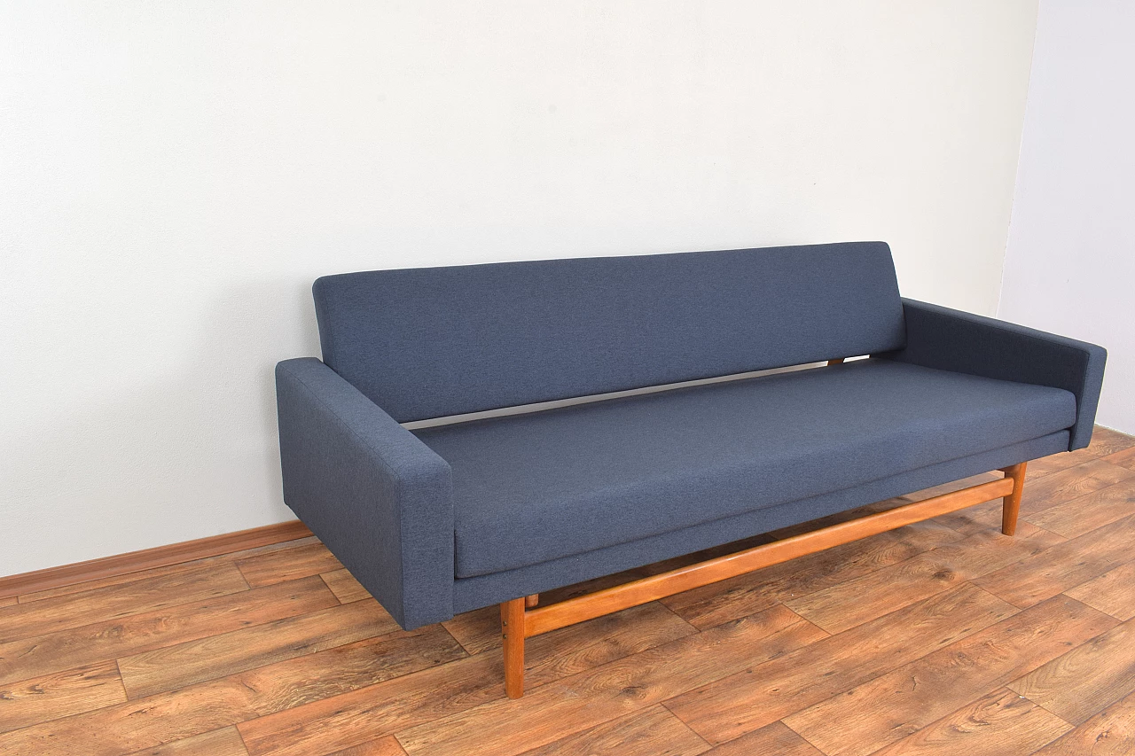 Solid teak-stained beechwood dormeuse by Karl-Erik Ekselius for JOC Vetlanda, 1960s 13