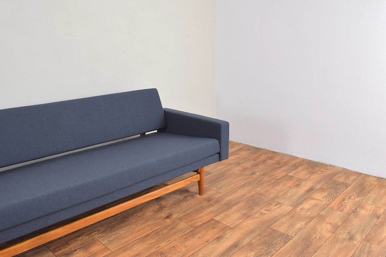 Solid teak-stained beechwood dormeuse by Karl-Erik Ekselius for JOC Vetlanda, 1960s 15