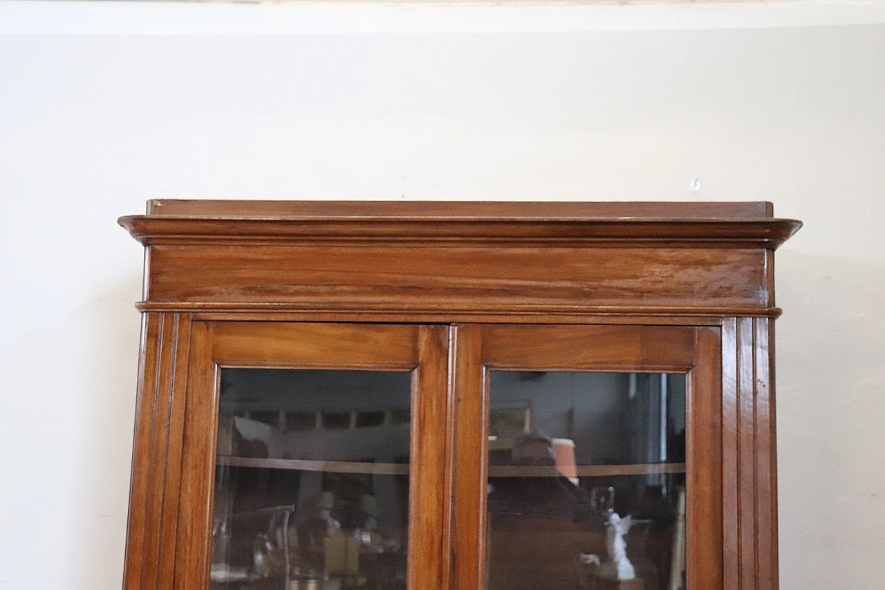 Walnut bookcase with display case, second half of the 19th century 3