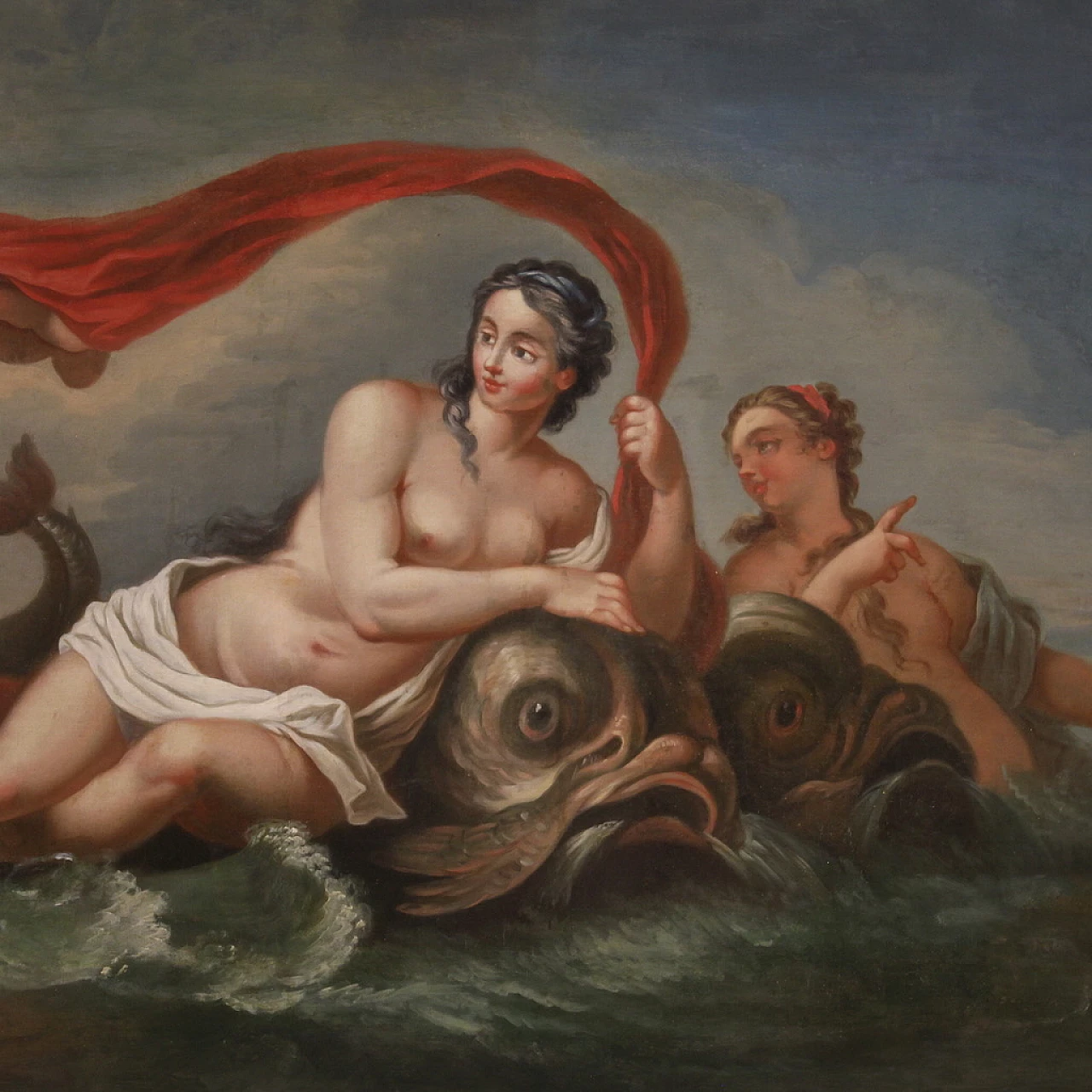 Triumph of Galatea, oil painting on canvas, second half of the 18th century 1