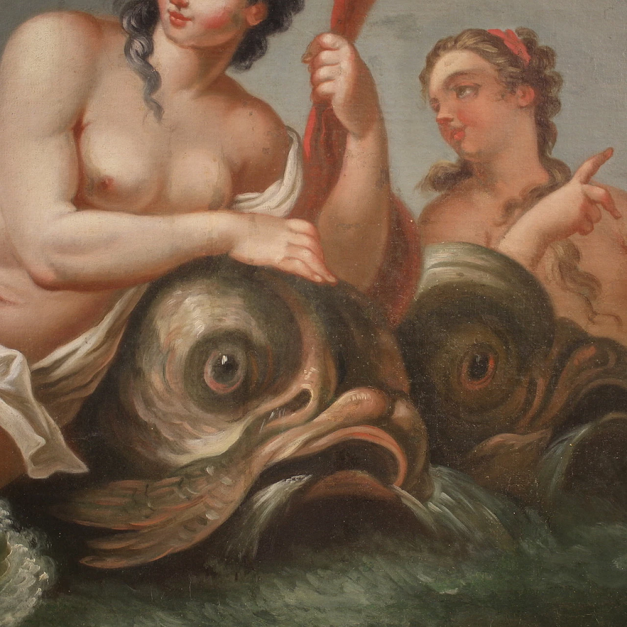 Triumph of Galatea, oil painting on canvas, second half of the 18th century 5