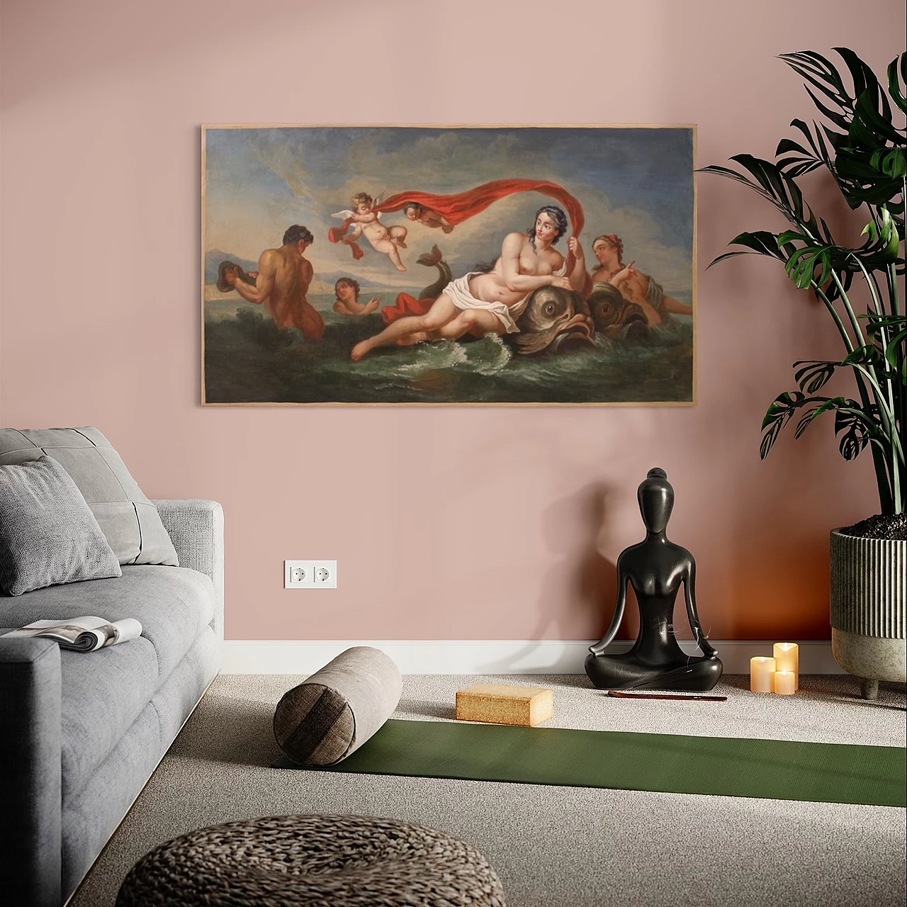 Triumph of Galatea, oil painting on canvas, second half of the 18th century 14