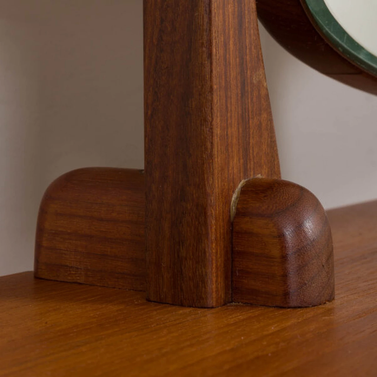 Toeletta in teak con specchi regolabili e 5 cassetti, anni '60 10