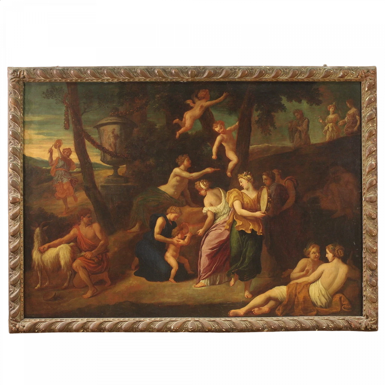 Bacchanal, oil painting on canvas, second half of the 17th century 16