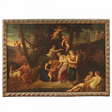 Baccanale, dipinto olio su tela, seconda metà '600