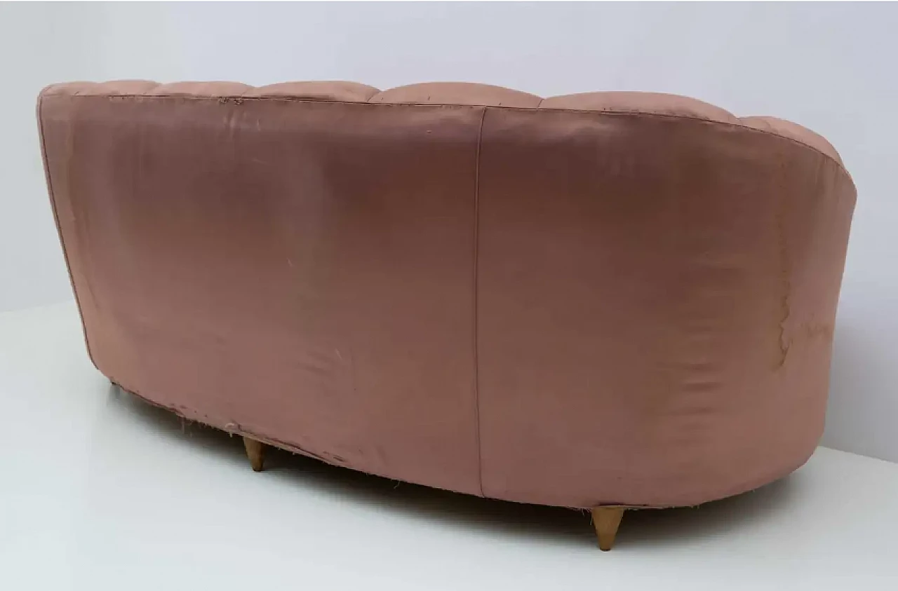 Curved sofa by Gio Ponti for Casa e Giardino, 1930s 9