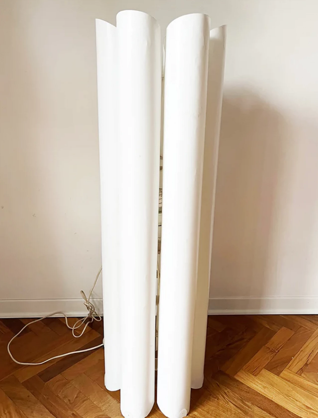 Flower plastic floor lamp, 1970s 2