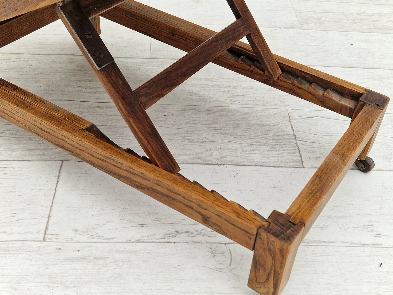 Armchair with footstool by Jas Shoolbred in the style of Morris and Co., 1950s 11