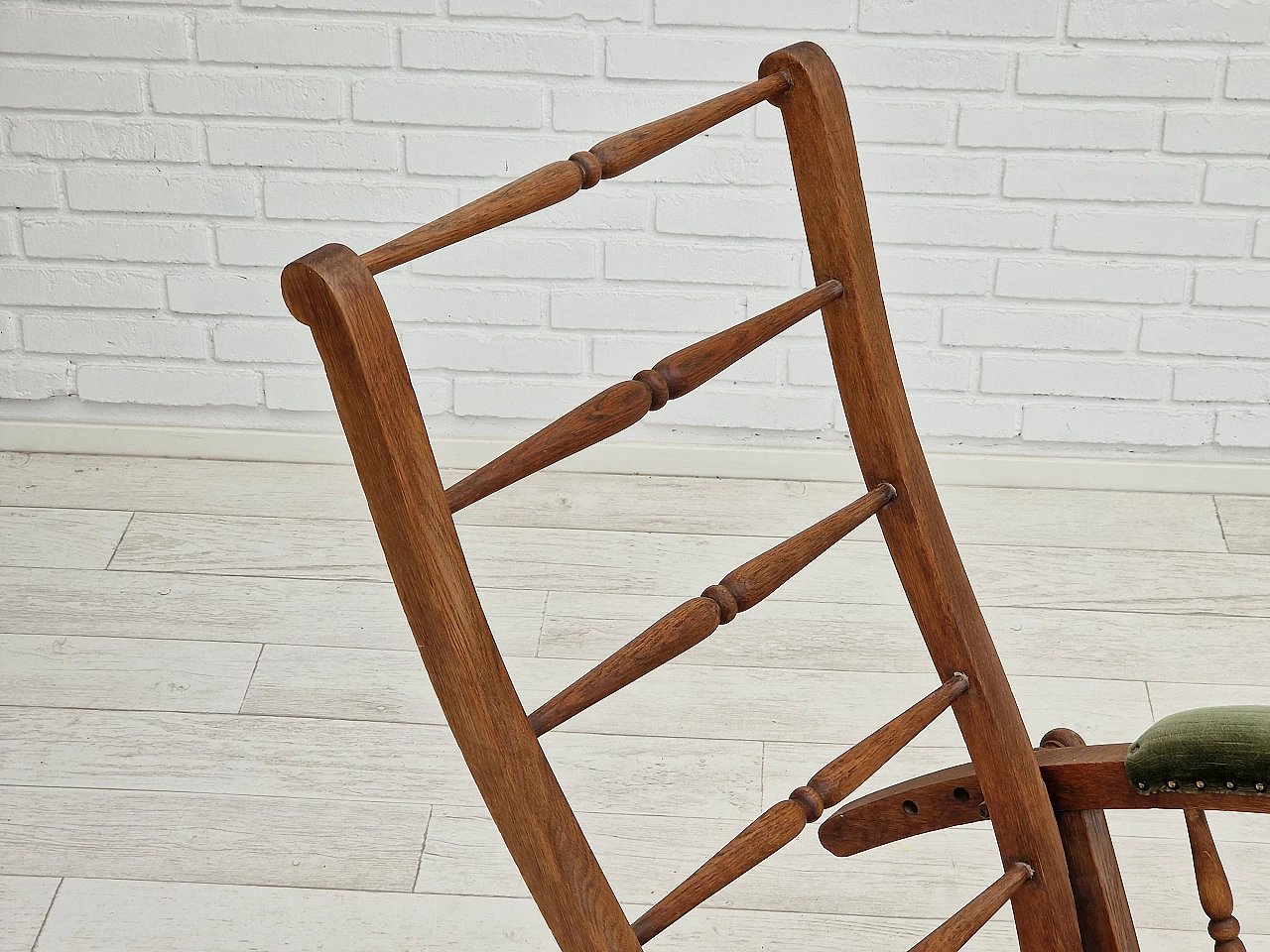Armchair with footstool by Jas Shoolbred in the style of Morris and Co., 1950s 31