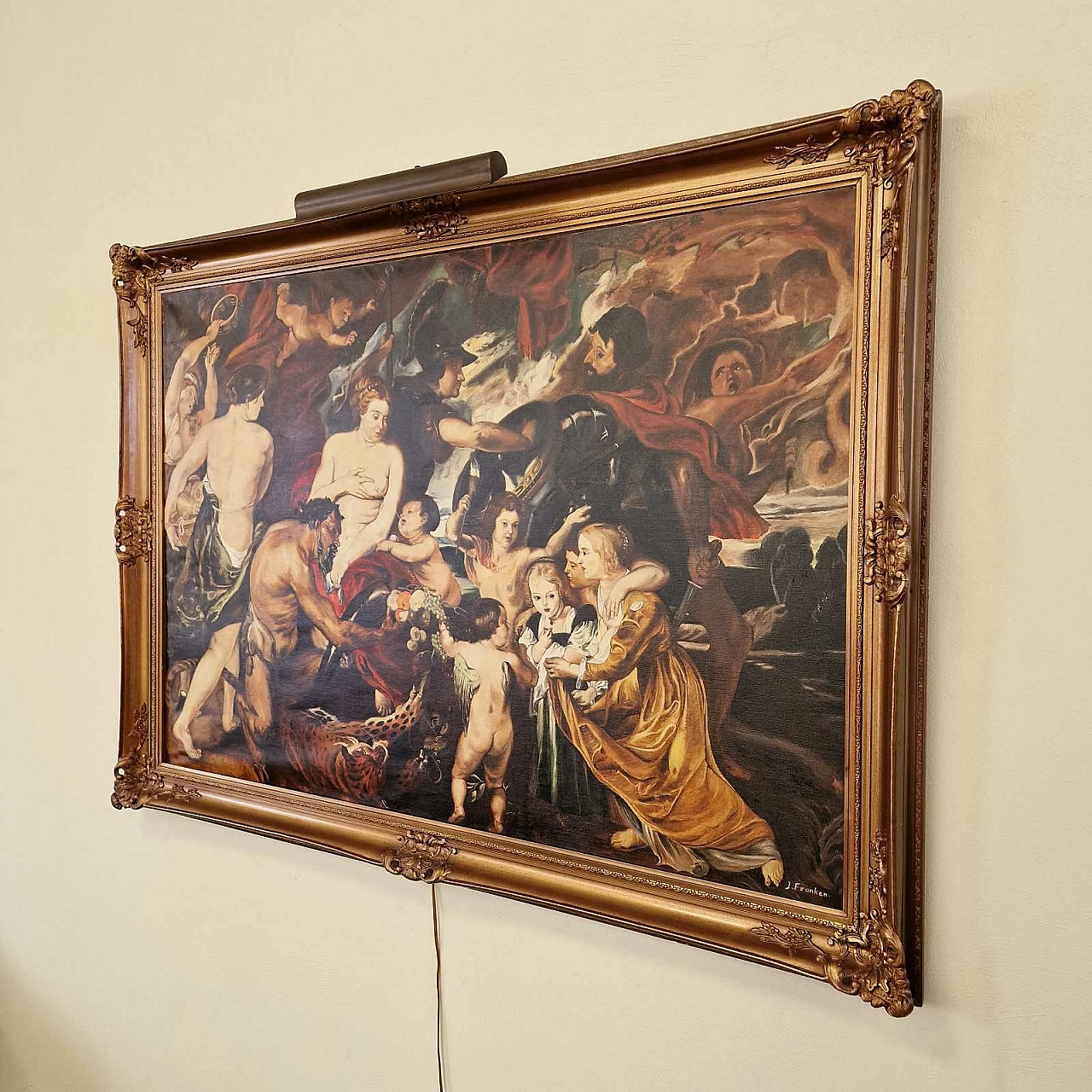 J. Franken, dipinto ispirato a Minerva protegge la Pace da Marte di Rubens 5