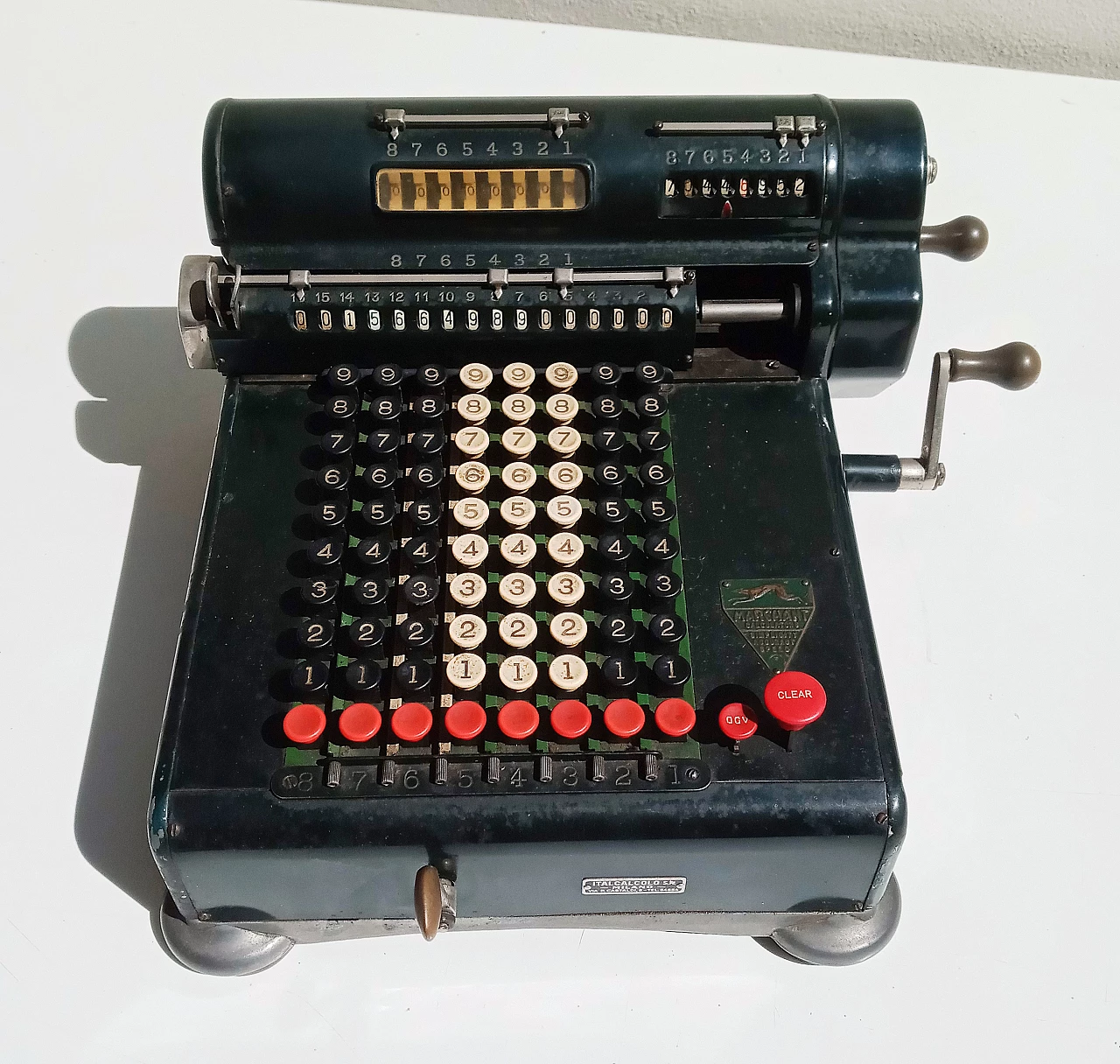 HS8-36961 adding machine calculator by Marchant, 1920s 1
