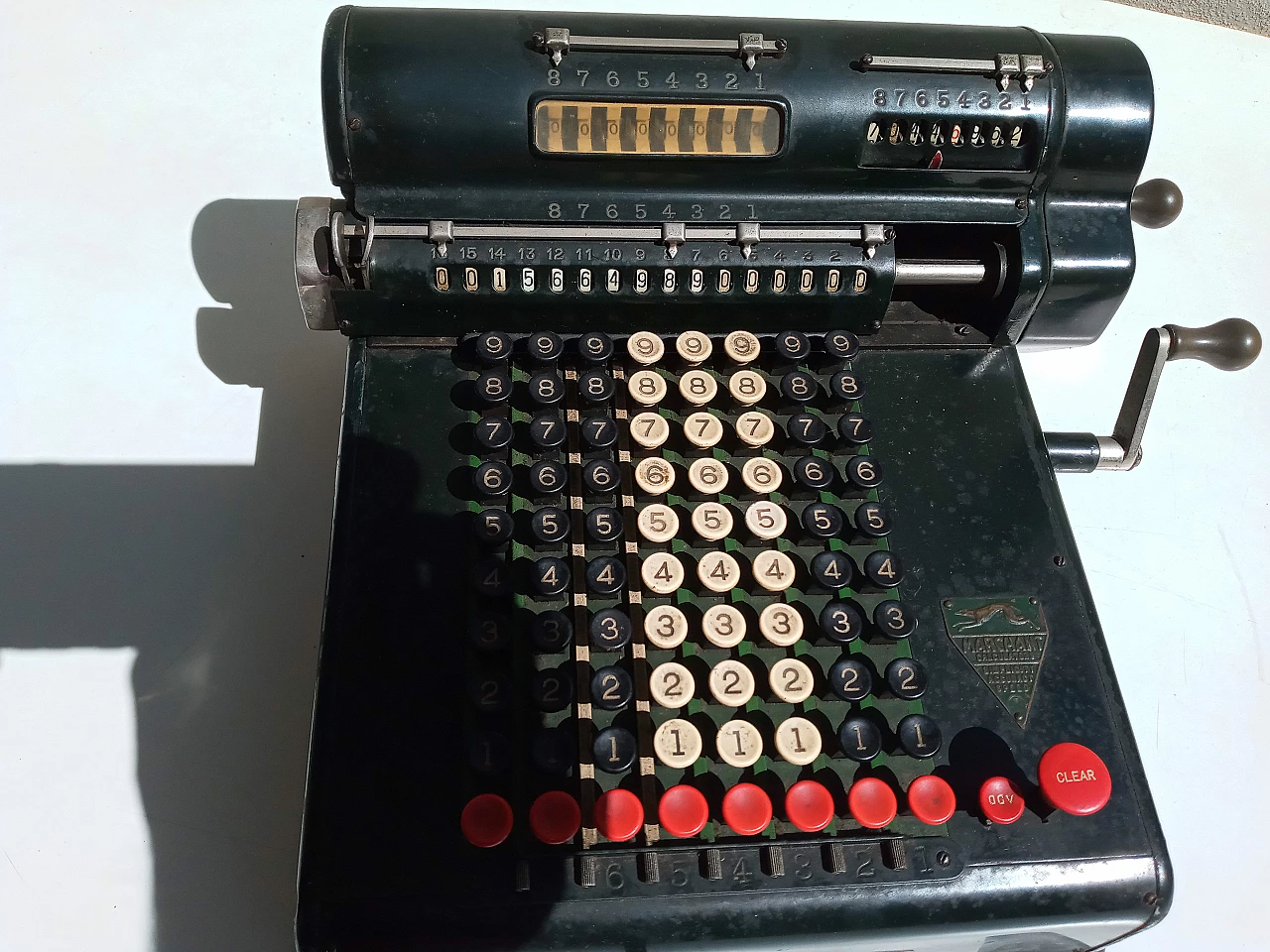 HS8-36961 adding machine calculator by Marchant, 1920s 3
