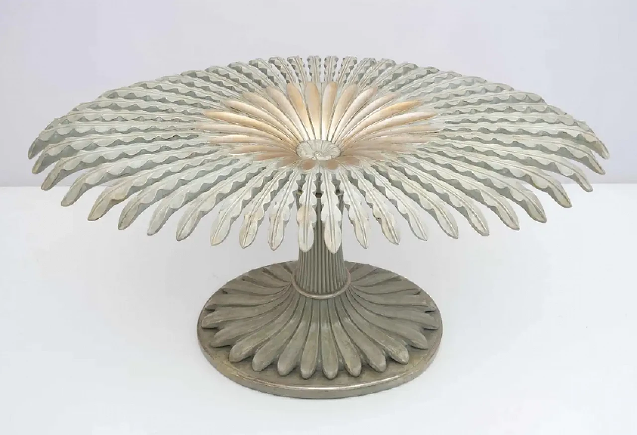 Tavolo da pranzo a palmette attr. Pierluigi Colli, anni '70 3