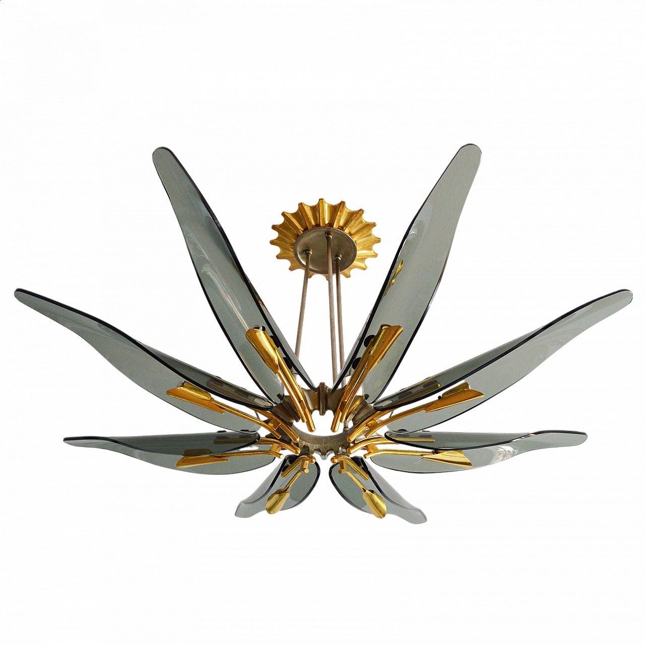 Lampadario Dahlia di Max Ingrand per Fontana Arte, anni '50 19