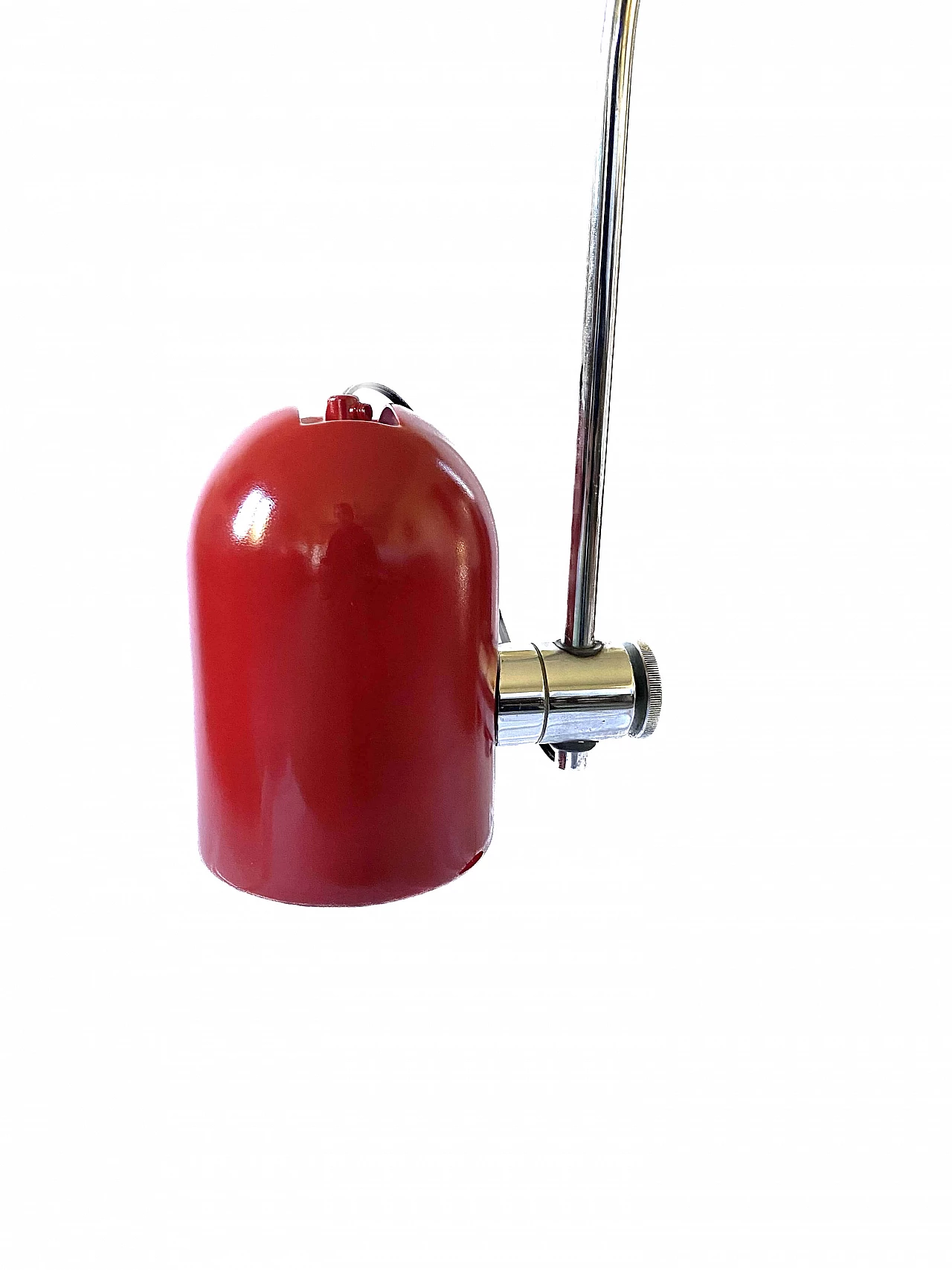 Red metal table lamp by Goffredo Reggiani, 1970s 14
