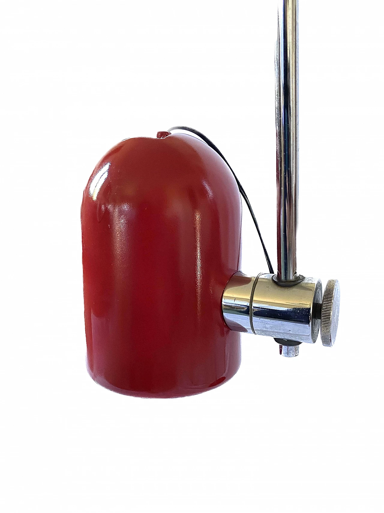 Red metal table lamp by Goffredo Reggiani, 1970s 18