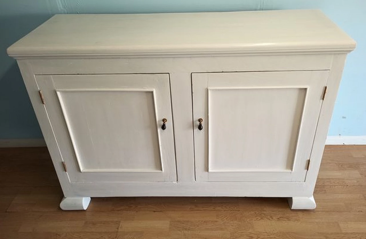 White painted spruce and chestnut sideboard 1
