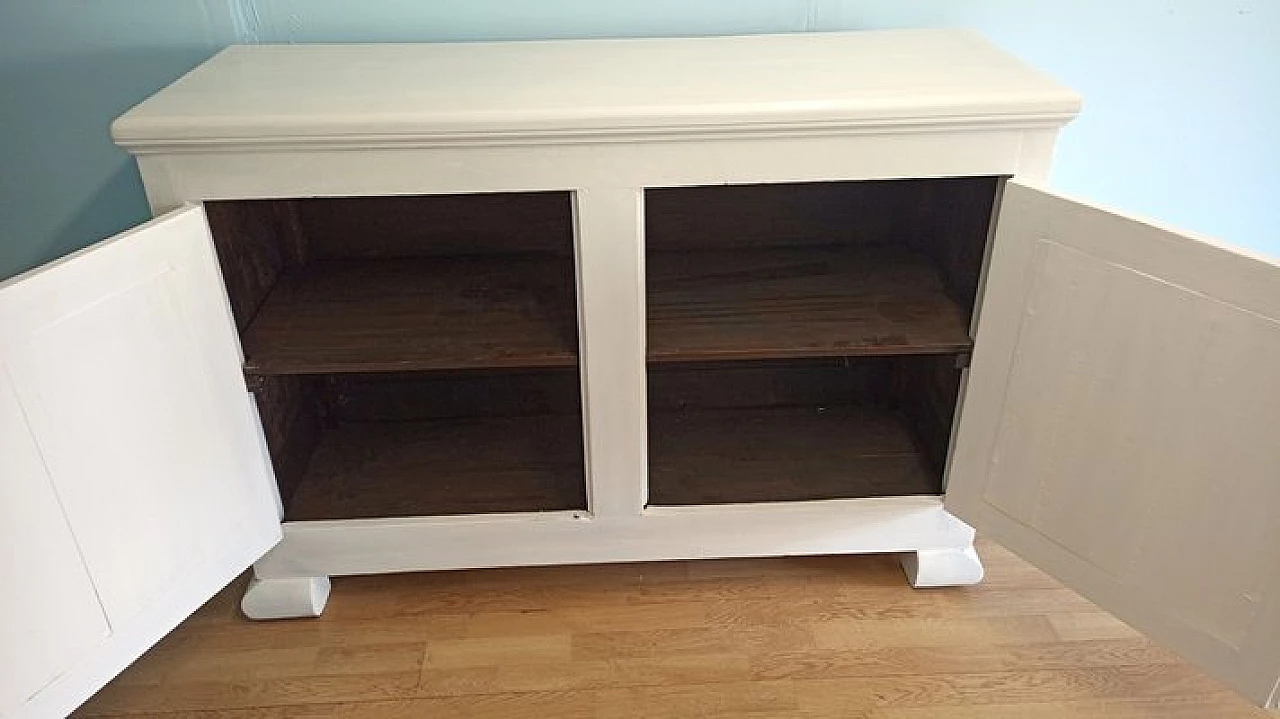 White painted spruce and chestnut sideboard 8