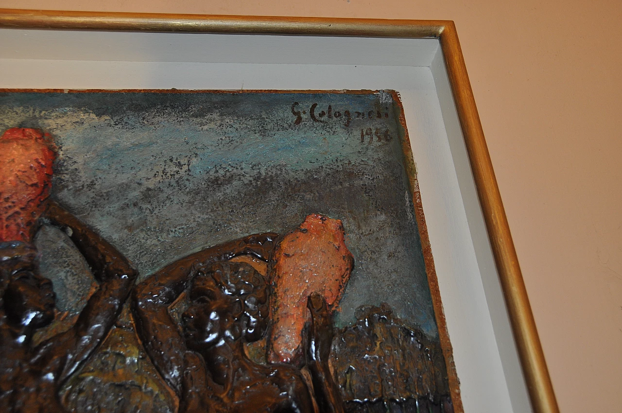 G. Colognesi, Bahia Beach - Brazil, encaustic painting, 1956 4