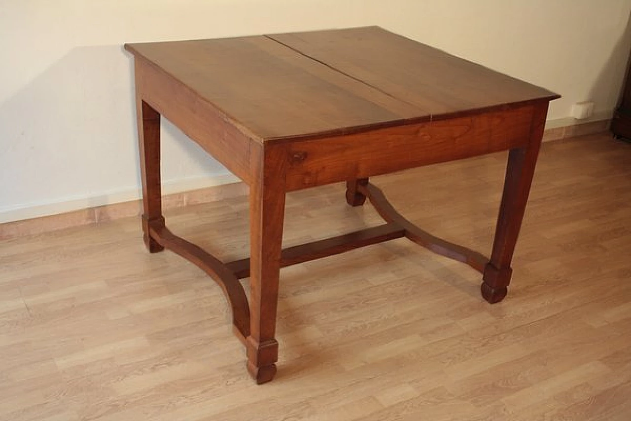 Liberty solid cherry wood extendable table, 1920s 1