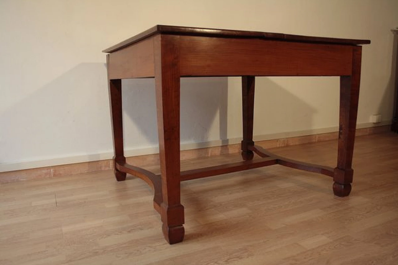 Liberty solid cherry wood extendable table, 1920s 2