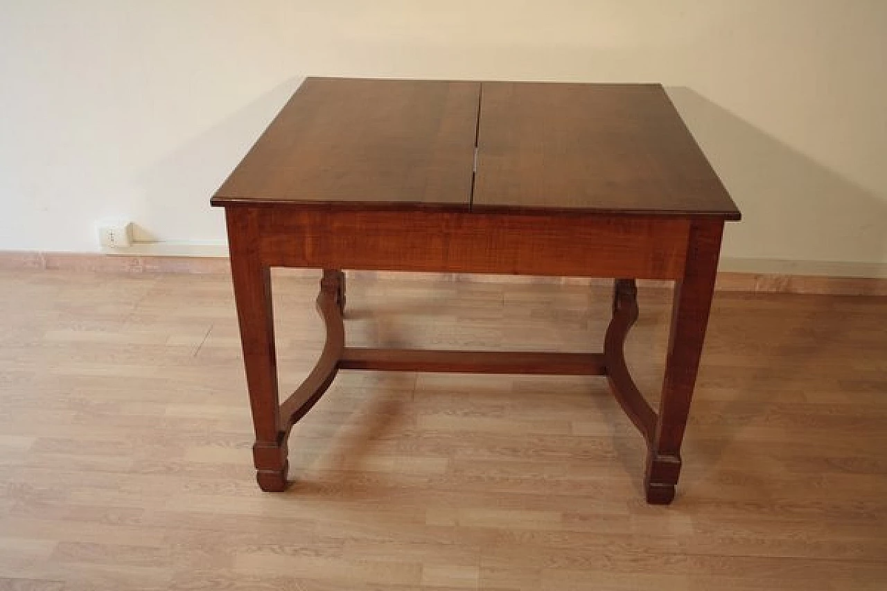 Liberty solid cherry wood extendable table, 1920s 5