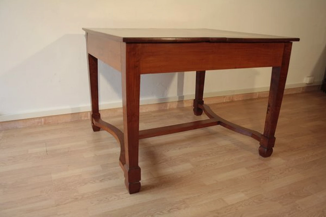 Liberty solid cherry wood extendable table, 1920s 6