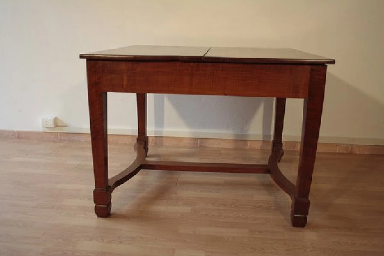 Liberty solid cherry wood extendable table, 1920s 7