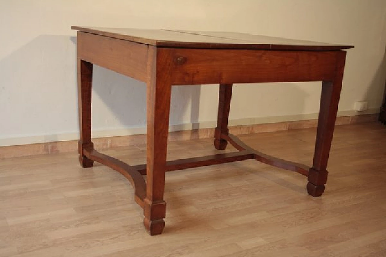Liberty solid cherry wood extendable table, 1920s 9